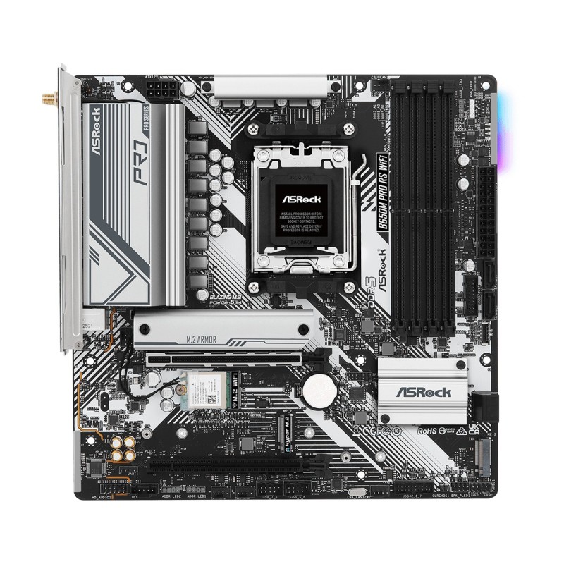 Asrock B650M Pro RS WiFi AMD B650 Presa di corrente AM5 micro ATX