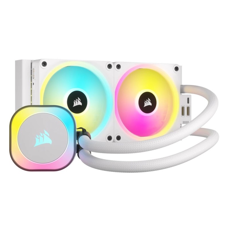 iCUE Link H100I RGB - Prozessor-Flussigkeitskuhlsystem - Kuhlergrose: 240 mm ...