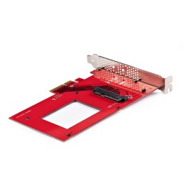 StarTech.com Scheda adattatore da U.3 a PCIe, adattatore PCIe 4.0 x4 per SSD U.3 NVMe da 2,5", scheda aggiuntiva PCI Express