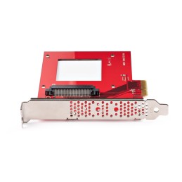 StarTech.com Scheda adattatore da U.3 a PCIe, adattatore PCIe 4.0 x4 per SSD U.3 NVMe da 2,5", scheda aggiuntiva PCI Express