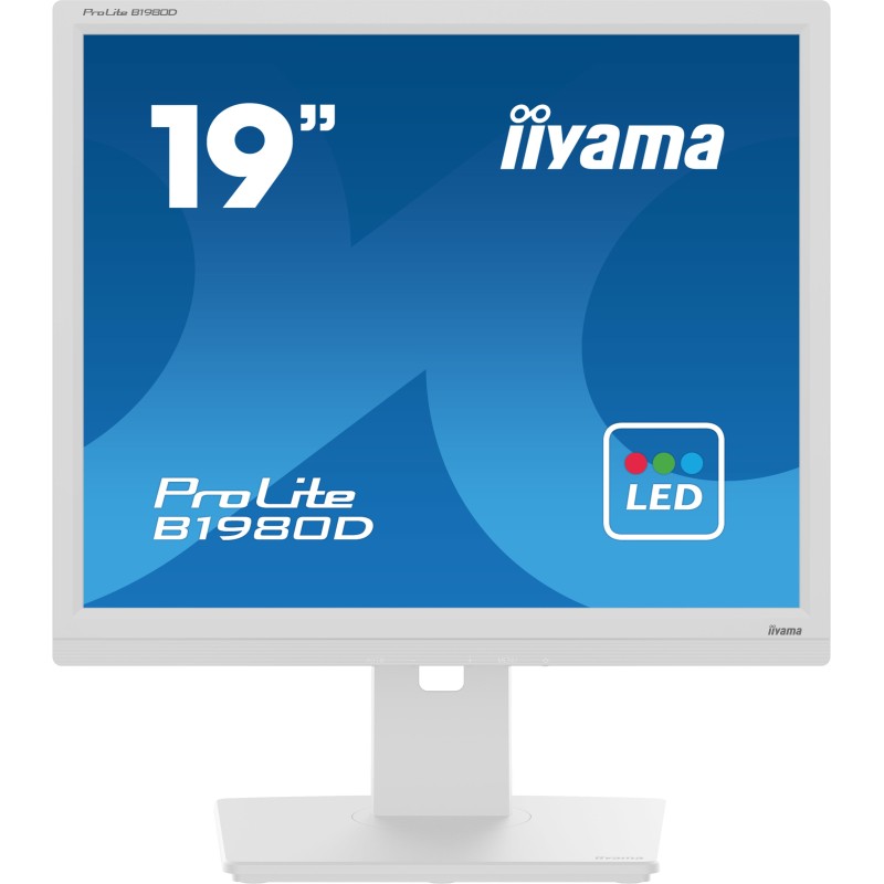 iiyama ProLite B1980D-W5 Monitor PC 48,3 cm (19") 1280 x 1024 Pixel SXGA LCD Bianco