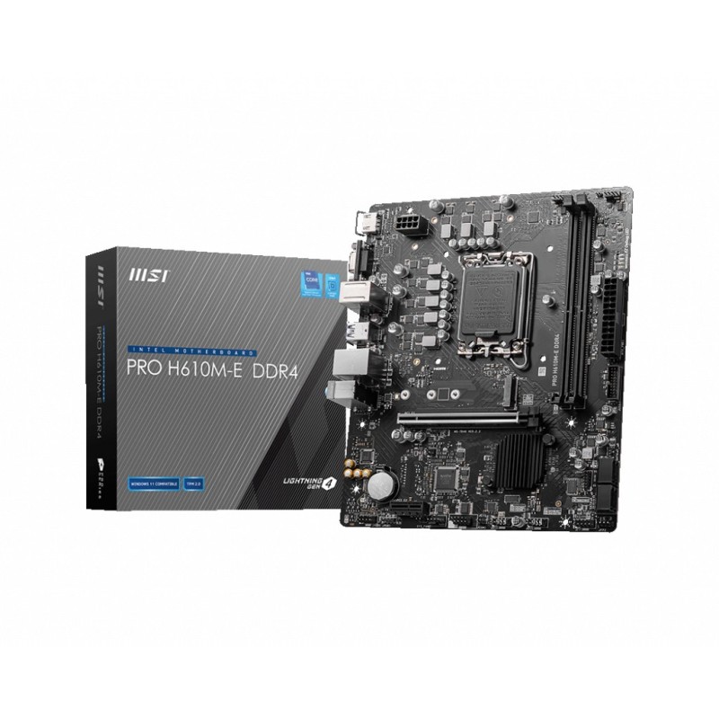 PRO H610M-E DDR4 - Motherboard - micro ATX - LGA1700-Sockel - H610 Chipsatz -...