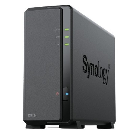 Synology DiskStation DS124 server NAS e di archiviazione Desktop Collegamento ethernet LAN Nero RTD1619B