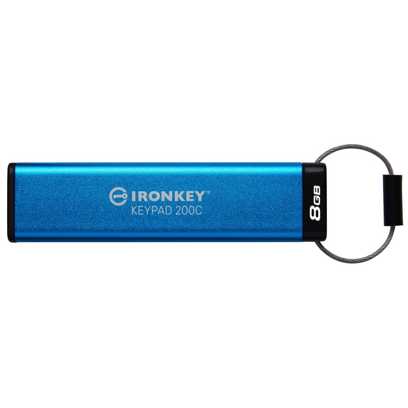Kingston Technology IronKey Keypad 200C USB-C da 8 GB, FIPS 140-3 livello 3 (in fase di approvazione) AES-256