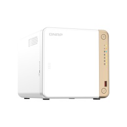 QNAP TS-462-2G server NAS e di archiviazione Tower Collegamento ethernet LAN Bianco N4505