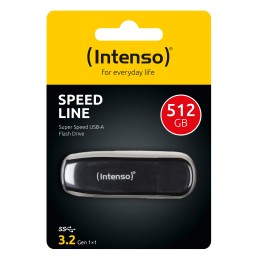 Intenso Speed Line unità flash USB 512 GB USB tipo A 3.2 Gen 1 (3.1 Gen 1) Nero