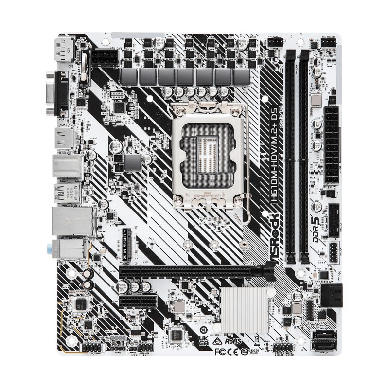 H610M-HDV/M.2+ D5 - Motherboard - micro ATX - LGA1700-Sockel - H610 Chipsatz ...