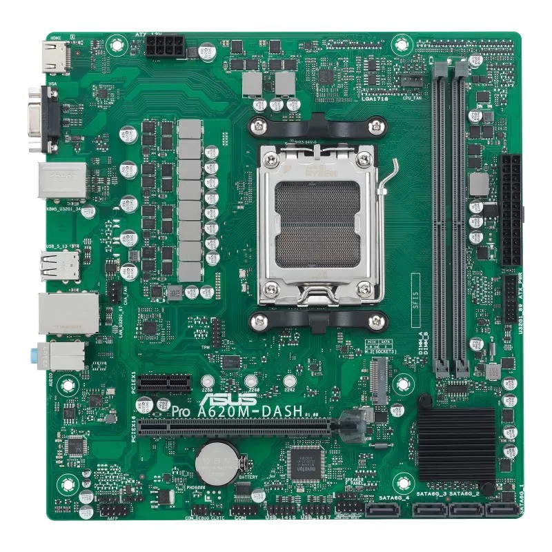 A620M-DASH-CSM - Motherboard - micro ATX - Socket AM5 - AMD A620 Chipsatz - U...