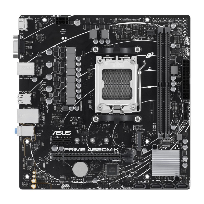 PRIME A620M-K - Motherboard - micro ATX - Socket AM5 - AMD A620 Chipsatz - US...