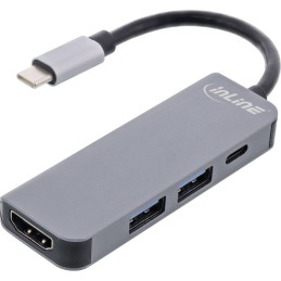 InLine Multihub USB 3.2 Gen.1, 2x USB-A, HDMI 4K 30Hz, USB-C PD 87W