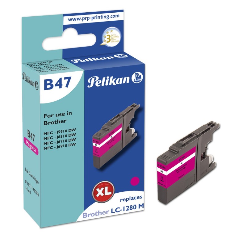 Pelikan B47 Magenta cartuccia d'inchiostro 1 pz Compatibile Resa standard