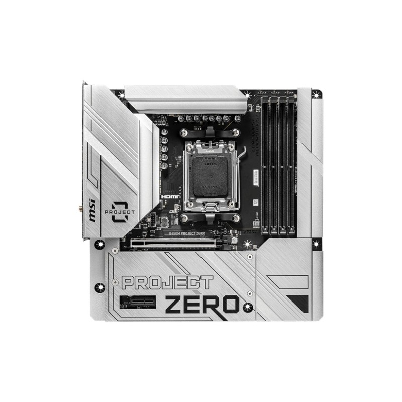 B650M PROJECT ZERO (B650,AM5,mATX,DDR5) - AMD Sockel AM5 (Ryzen Zen4)