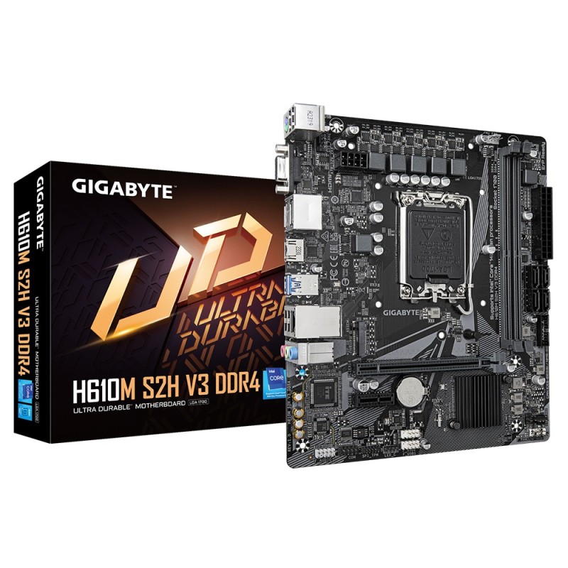 H610M S2H V3 DDR4 - 1.0 - Motherboard - micro ATX - LGA1700-Sockel - H610 Chi...