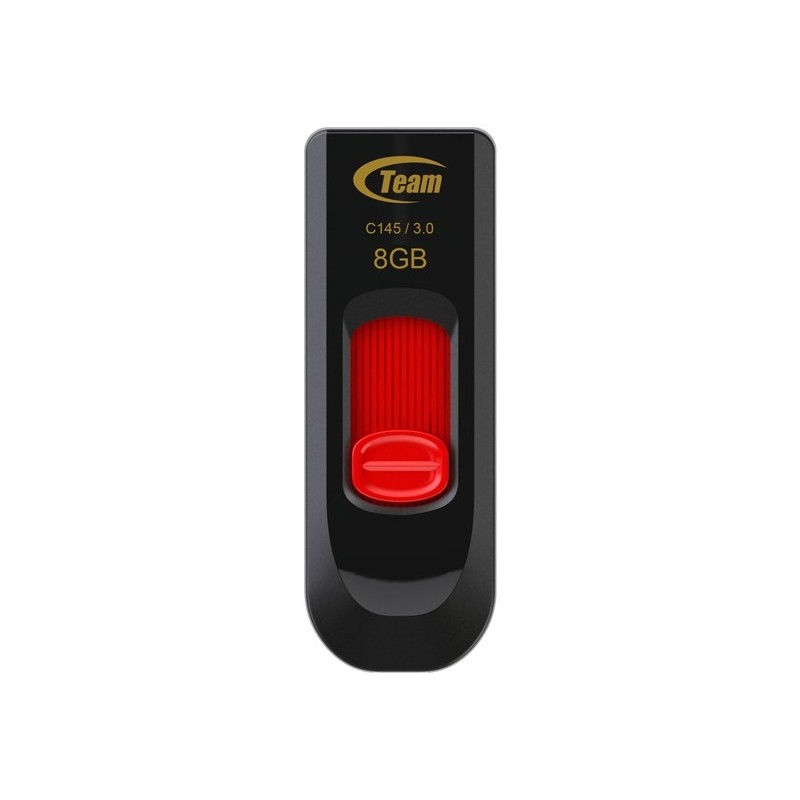 Team Group C145 unità flash USB 8 GB USB tipo A 3.2 Gen 1 (3.1 Gen 1) Nero, Rosso