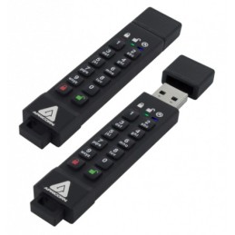 Apricorn Aegis Secure Key 3z unità flash USB 128 GB USB tipo A 3.2 Gen 1 (3.1 Gen 1) Nero