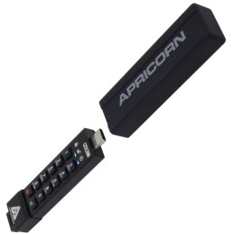 Apricorn Aegis Secure Key 3NXC unità flash USB 64 GB USB tipo A 3.2 Gen 1 (3.1 Gen 1) Nero