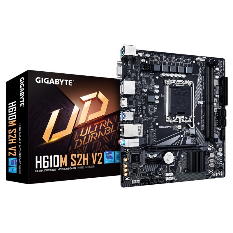 H610M S2H V2 DDR4 - 1.0 - Motherboard - micro ATX - LGA1700-Sockel - H610 Chi...