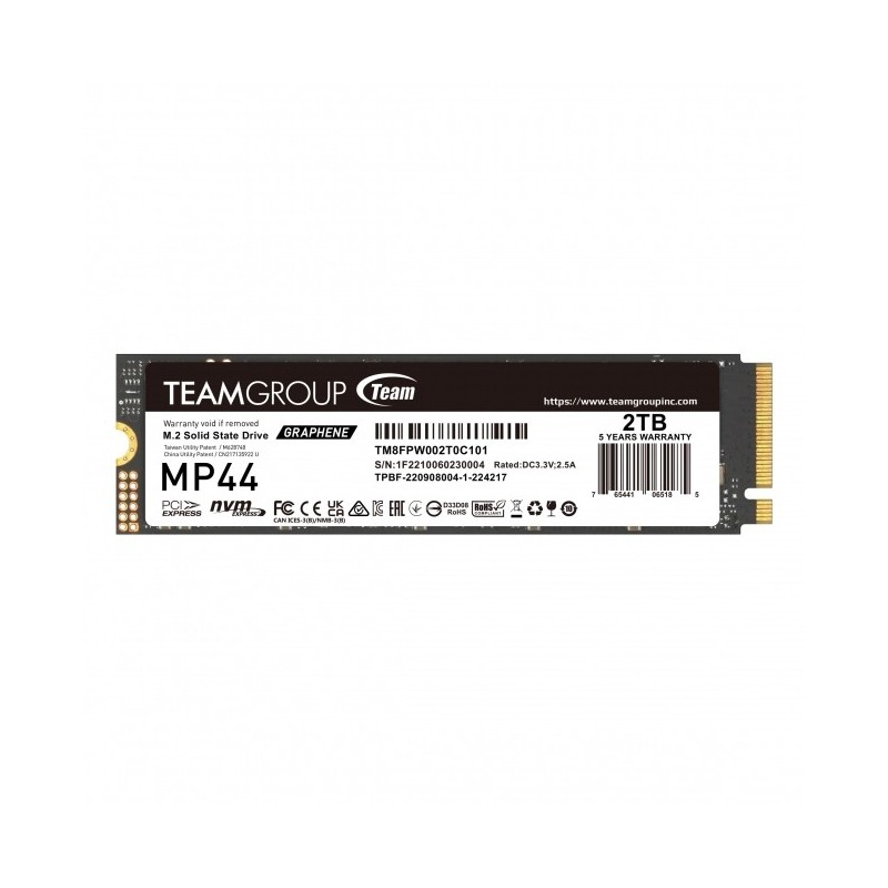 MP44 - SSD - 2 TB - intern - M.2 2280 - PCIe 4.0 x4 (NVMe)