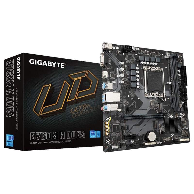 B760M H DDR4 - 1.0 - Motherboard - micro ATX - LGA1700-Sockel - B760 Chipsatz...