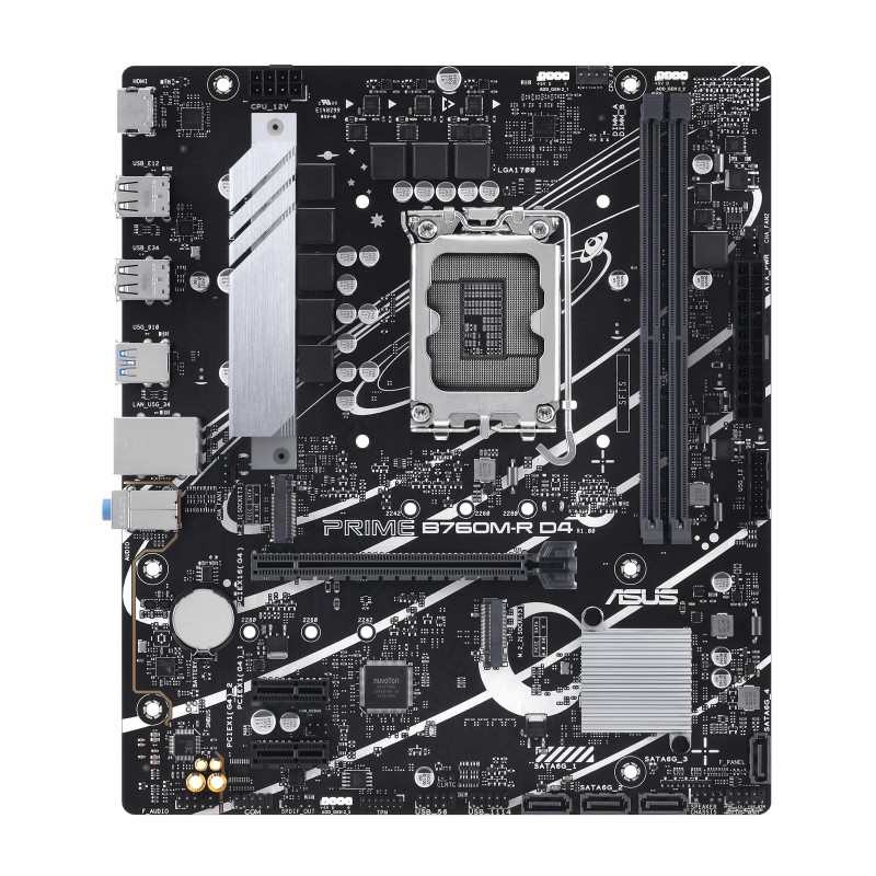 PRO B760M-R D4 - Motherboard - micro ATX - LGA1700-Sockel - B760 Chipsatz - U...