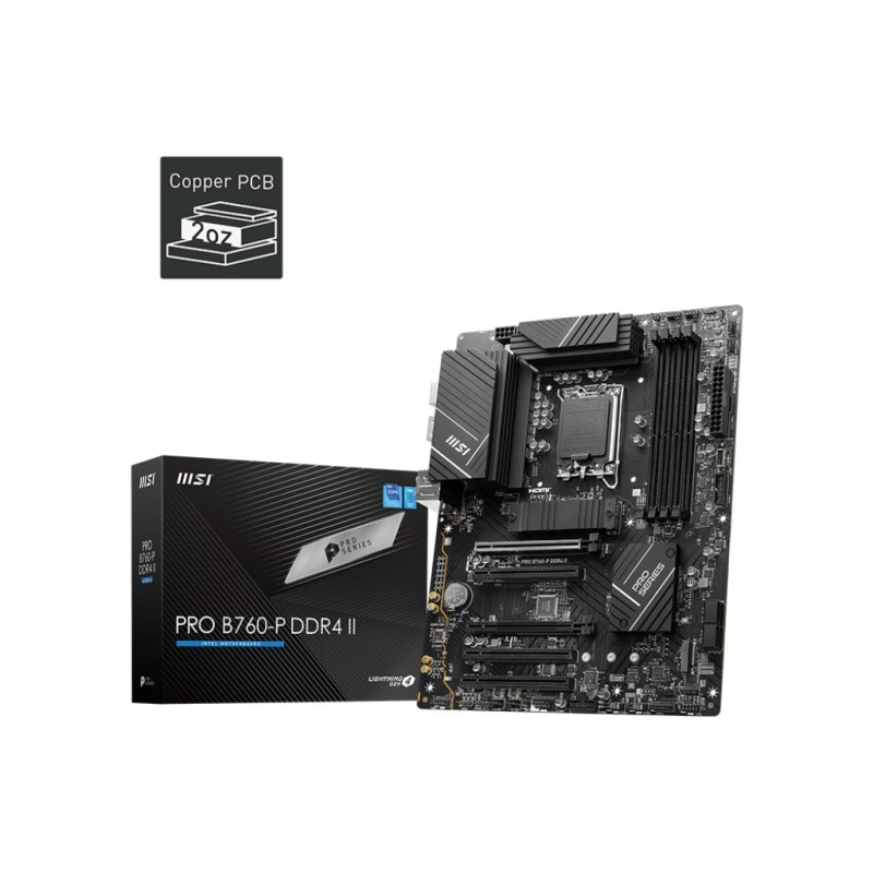 PRO B760-P DDR4 II - Motherboard - ATX - LGA1700-Sockel - B760 Chipsatz - USB...