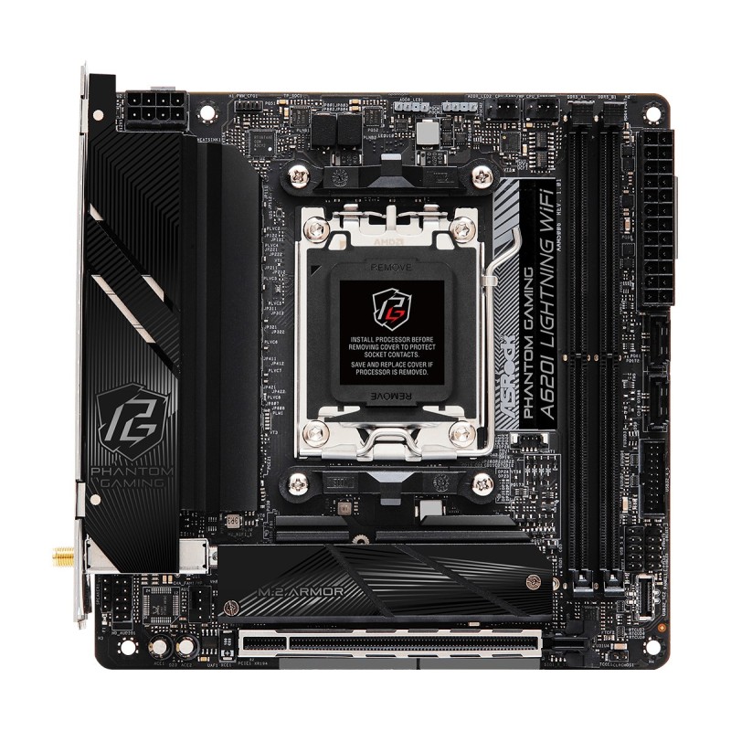 A620I LIGHTNING WIFI - Motherboard - Mini-ATX - Socket AM5 - AMD A620 Chipsat...