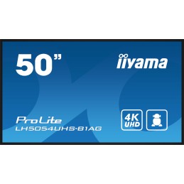 iiyama LH5054UHS-B1AG visualizzatore di messaggi Pannello piatto per segnaletica digitale 125,7 cm (49.5") LCD Wi-Fi 500 cd m²