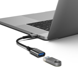 ALOGIC ULCAA-SGR cavo USB 0,15 m USB 3.2 Gen 1 (3.1 Gen 1) USB C USB A Grigio