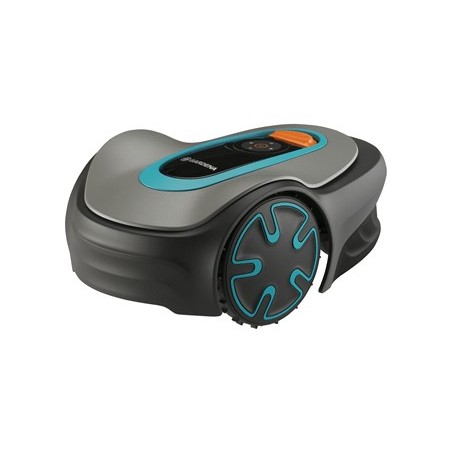 Gardena SILENO minimo Tagliaerba robotizzato Batteria Blu, Grigio