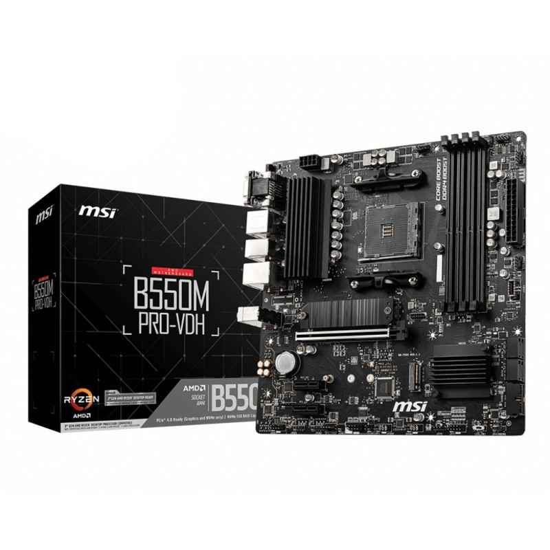 B550M PRO-VDH - Motherboard - micro ATX - Socket AM4 - AMD B550 Chipsatz - US...