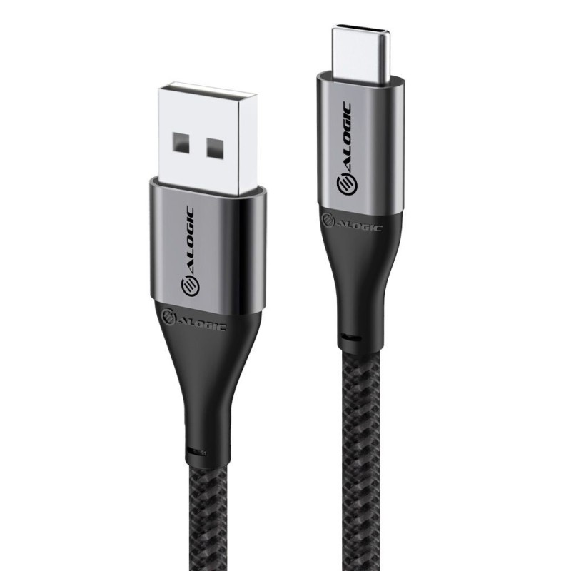 ALOGIC Super Ultra USB 2.0 USB-C auf USB-A Kabel 30cm grau