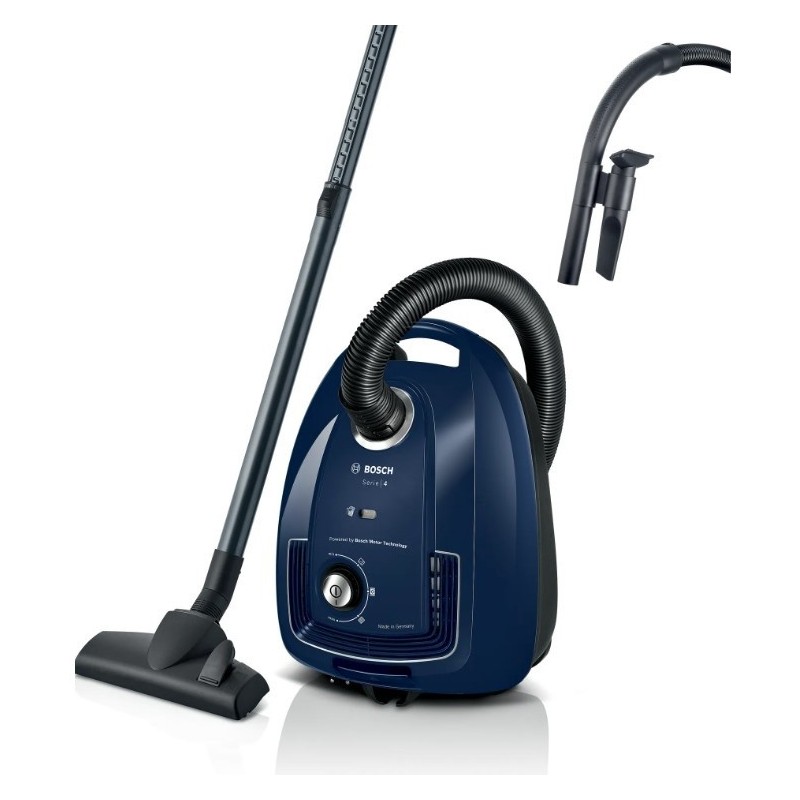 Bosch Serie 4 BGD38BU2 aspirapolvere a traino 4 L Aspiratore a cilindro Secco 600 W Sacchetto per la polvere