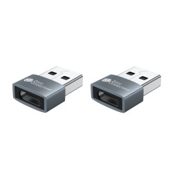 Kabelmeister USB-AD203-2 adattatore per inversione del genere dei cavi USB-A USB-C Grigio