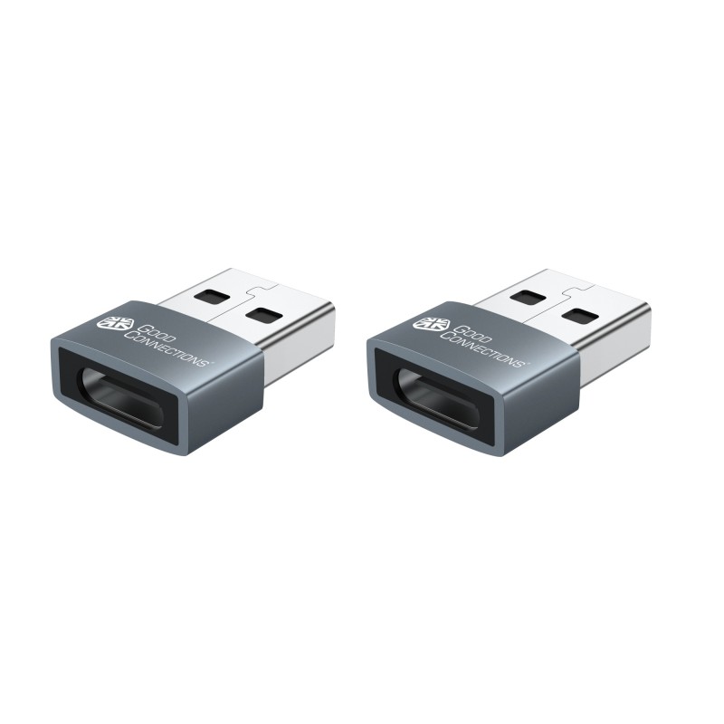 Kabelmeister USB-AD203-2 adattatore per inversione del genere dei cavi USB-A USB-C Grigio Kabelmeister USB-AD203-2 adattatore per inversione del genere dei cavi USB-A USB-C Grigio