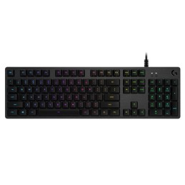 Logitech G G512 CARBON LIGHTSYNC RGB Mechanical Gaming Keyboard with GX Red switches tastiera USB QWERTZ Tedesco Carbonio