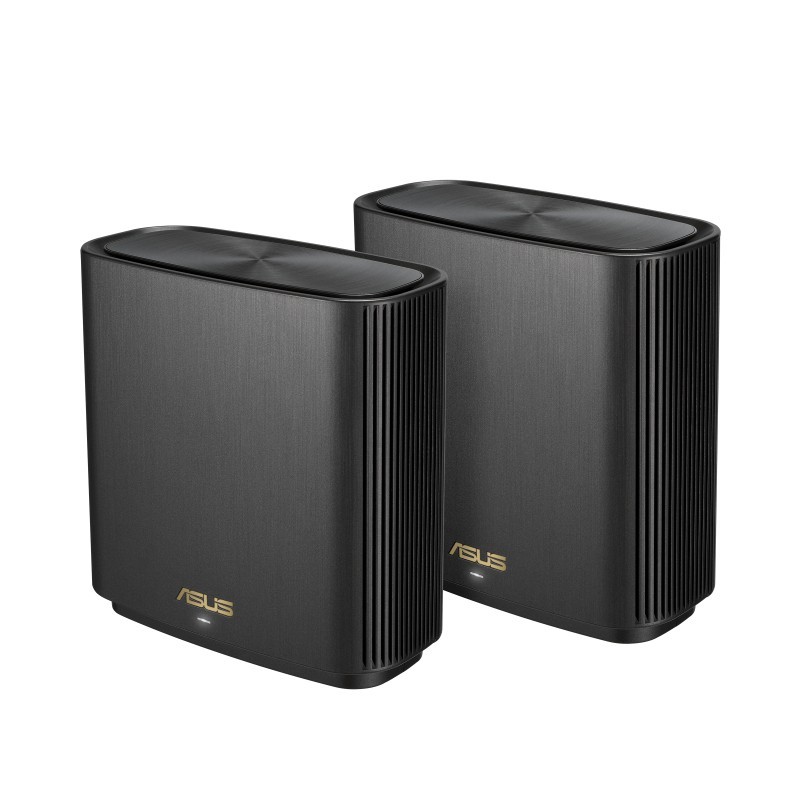 ASUS ZenWiFi AX XT8 (B-2-PK) router wireless Gigabit Ethernet Banda tripla (2.4 GHz 5 GHz 5 GHz) Nero