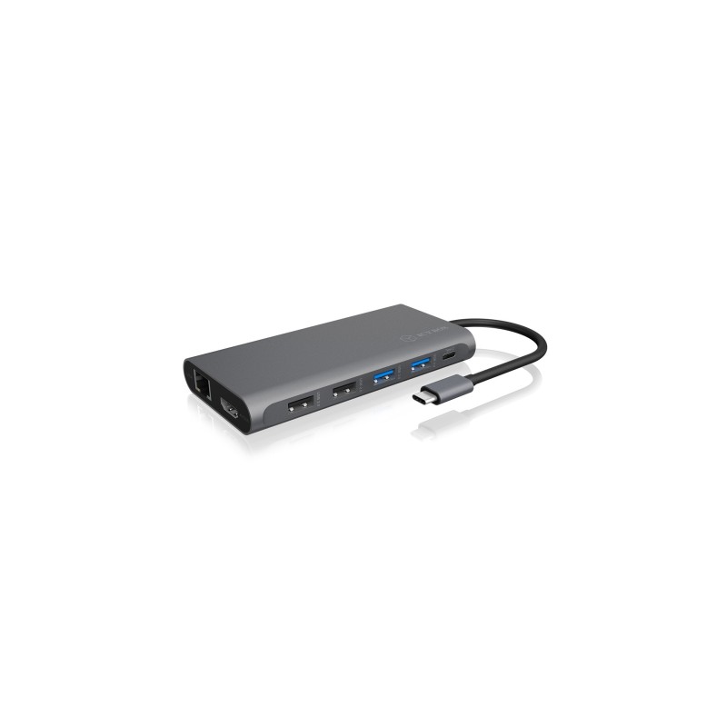 ICY BOX IB-DK4050-CPD Cablato USB 3.2 Gen 1 (3.1 Gen 1) Type-C Antracite
