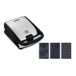 Tefal Snack Collection SW852D tostiera 700 W Nero, Acciaio inossidabile