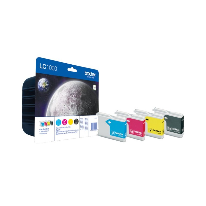 Brother LC1000 Value Pack - 4er-Pack - Schwarz, Gelb, Cyan, Magenta