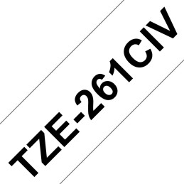 Brother TZE261CIV nastro per etichettatrice Nero su bianco