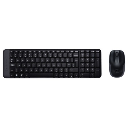 Logitech Wireless Combo MK220 tastiera Mouse incluso RF Wireless QWERTY International EER Nero