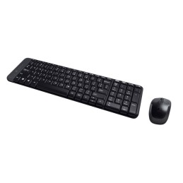 Logitech Wireless Combo MK220 tastiera Mouse incluso RF Wireless QWERTY International EER Nero