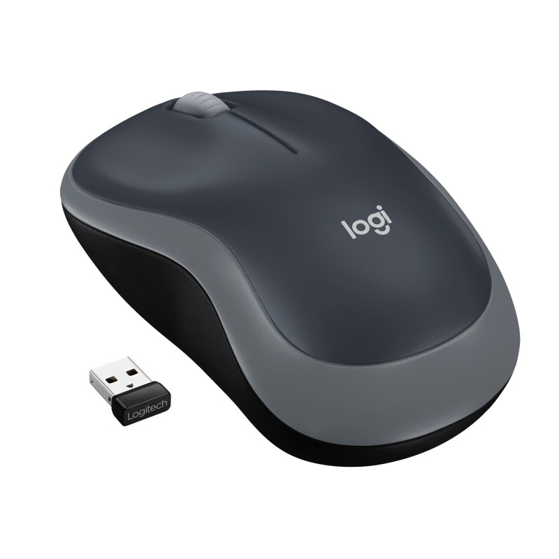 Logitech M185 Mouse Wireless, 2,4 GHz con Mini Ricevitore USB, Durata Batteria di 12 Mesi, Tracciamento Ottico 1000 DPI,