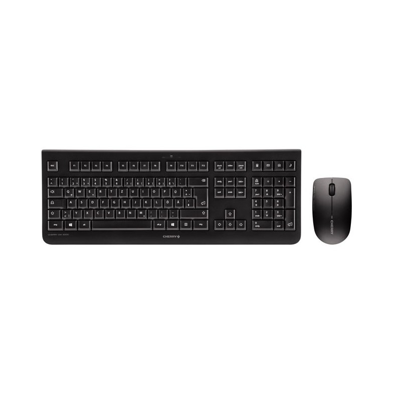 CHERRY DW 3000 tastiera Mouse incluso RF Wireless AZERTY Francese Nero