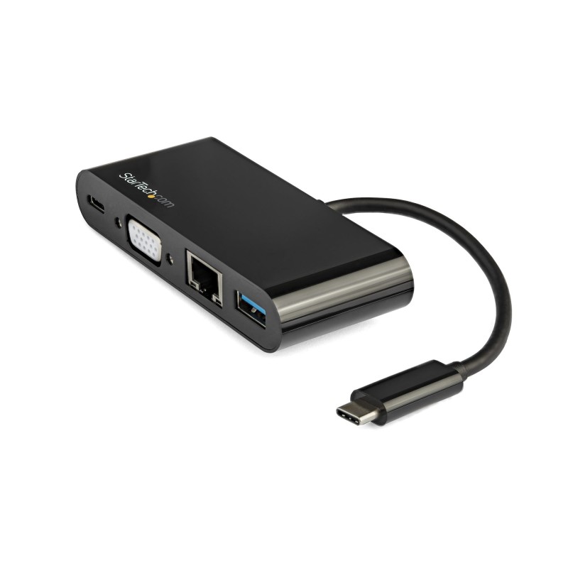 StarTech.com Adattatore Multiporta USB-C a VGA - Ricarica via Power Delivery (60W) - USB 3.0 - Gbe - Adattatore USB-C per Mac,