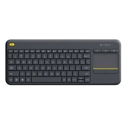 Logitech K400 Plus Tv tastiera RF Wireless QWERTZ Ceco Nero