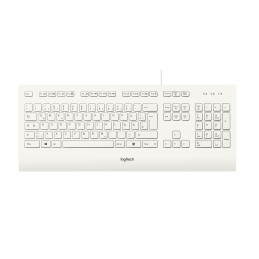 Logitech K280E Pro f  Business tastiera USB QWERTZ Tedesco Bianco