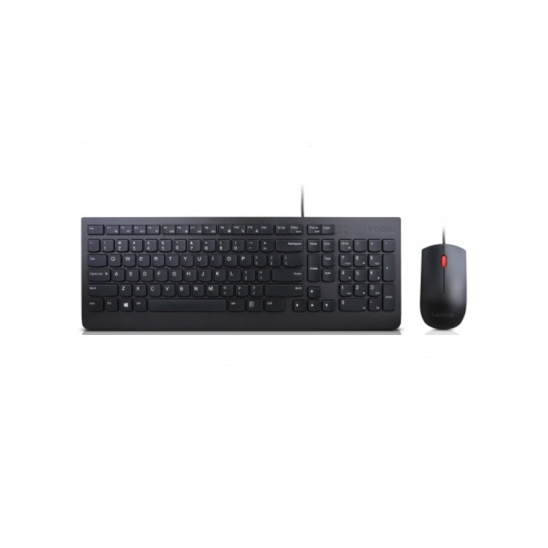 Lenovo 4X30L79915 tastiera Mouse incluso USB QWERTY Spagnolo Nero