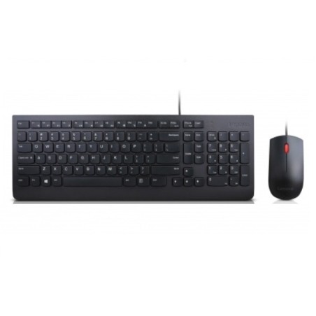 Lenovo 4X30L79915 tastiera Mouse incluso USB QWERTY Spagnolo Nero