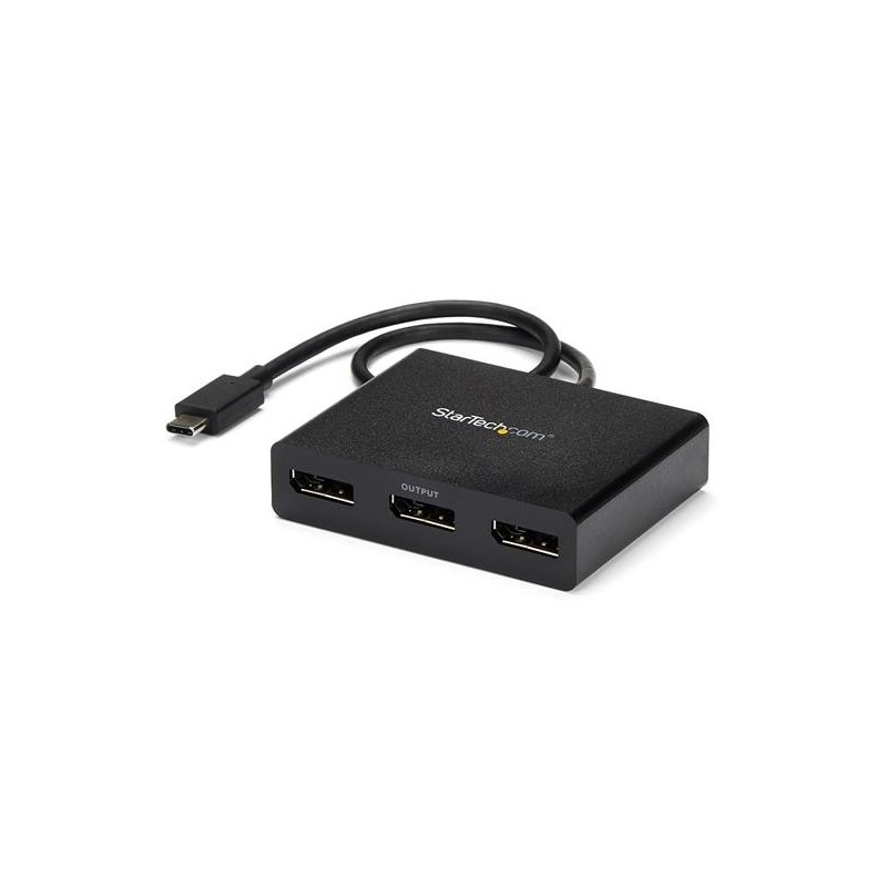 StarTech.com USB-C DisplayPort Adapter - 3 Port